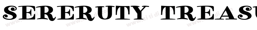 sereruty treasure字体转换